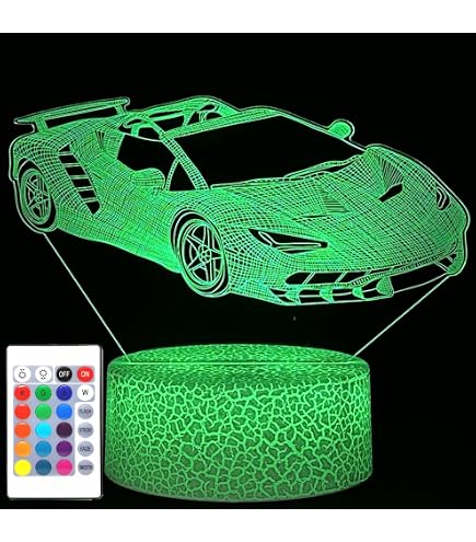 MARZIUS Axolotl 3D Illusion Bedroom Decorations Night Light Table Lamp,16 Colors,Touch Remote