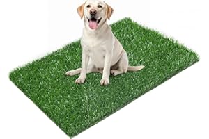 LOOBANI 33.2in x 21in Replacement Artificial Grass Puppy Training Pads, Quickly Absorbency Portable Dog Potty Grass, Fit 35x23in Potty Tray(1 Pack)