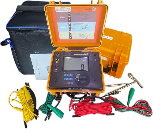 VTSYIQI Digital Earth Ground Resistance Tester Meters Two Three Wire ...