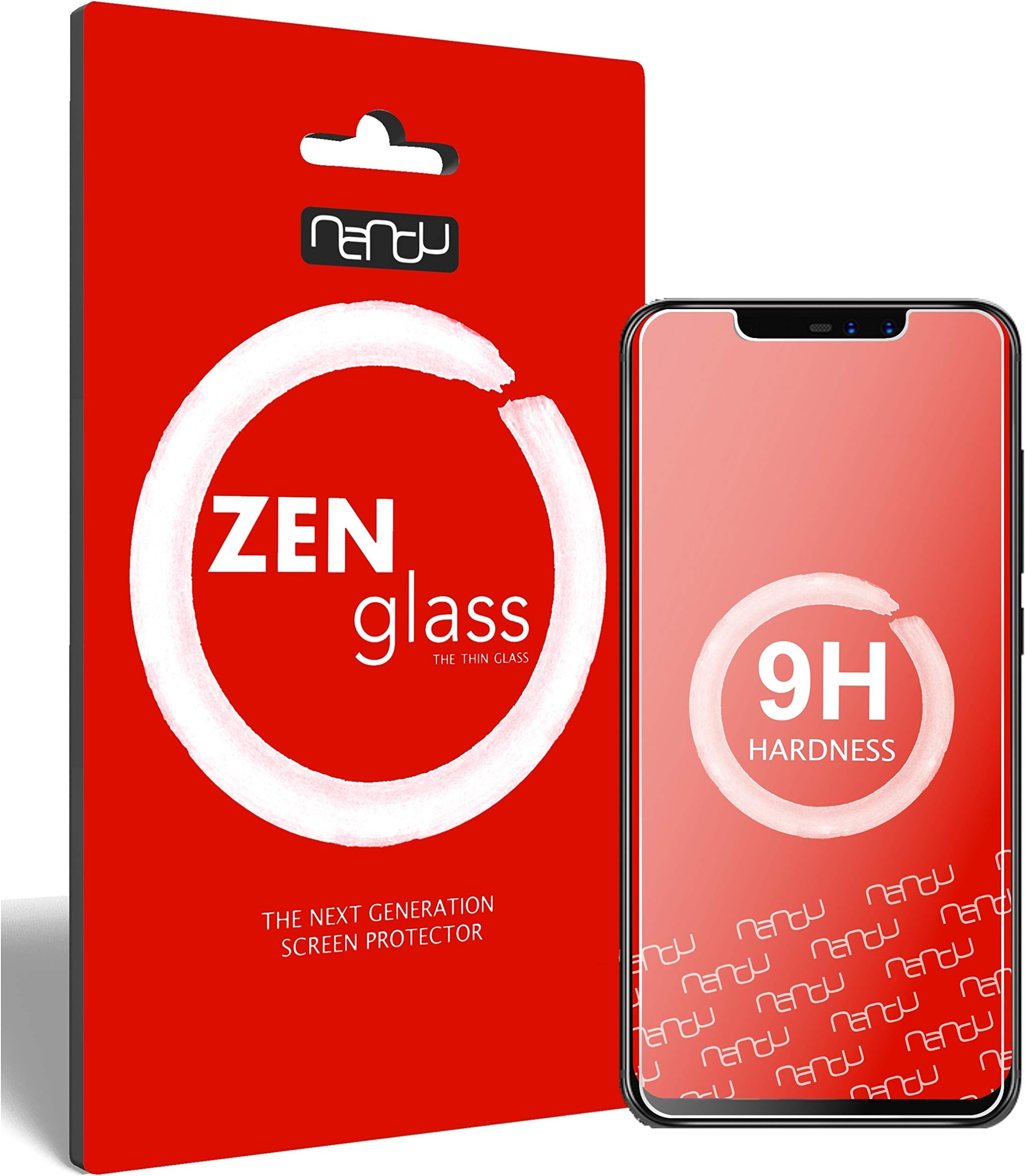ZenGlass nandu I Flexible Glass Film compatible with Umidigi Z2 Pro I Screen Protector 9H I (Smaller than the curved display)