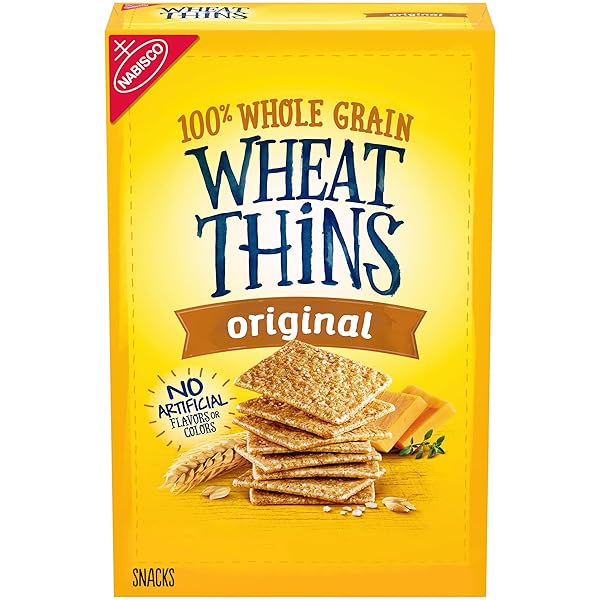 WHEAT THINS ORIGINAL SNACKS, WHOLE GRAIN WHEAT CRACKERS, SNACK CRACKERS, 8.5 OZ
