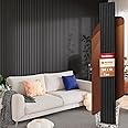 Avana Modern Acoustic Wood Wall Panels – 94.4 X 12.6 Inch Black Oak Acoustic Panels 1 PC – Wall Panels For Interior Wall Decor For Homes, Offices, Studios – Sturdy And Durable Wood Panels For Wall