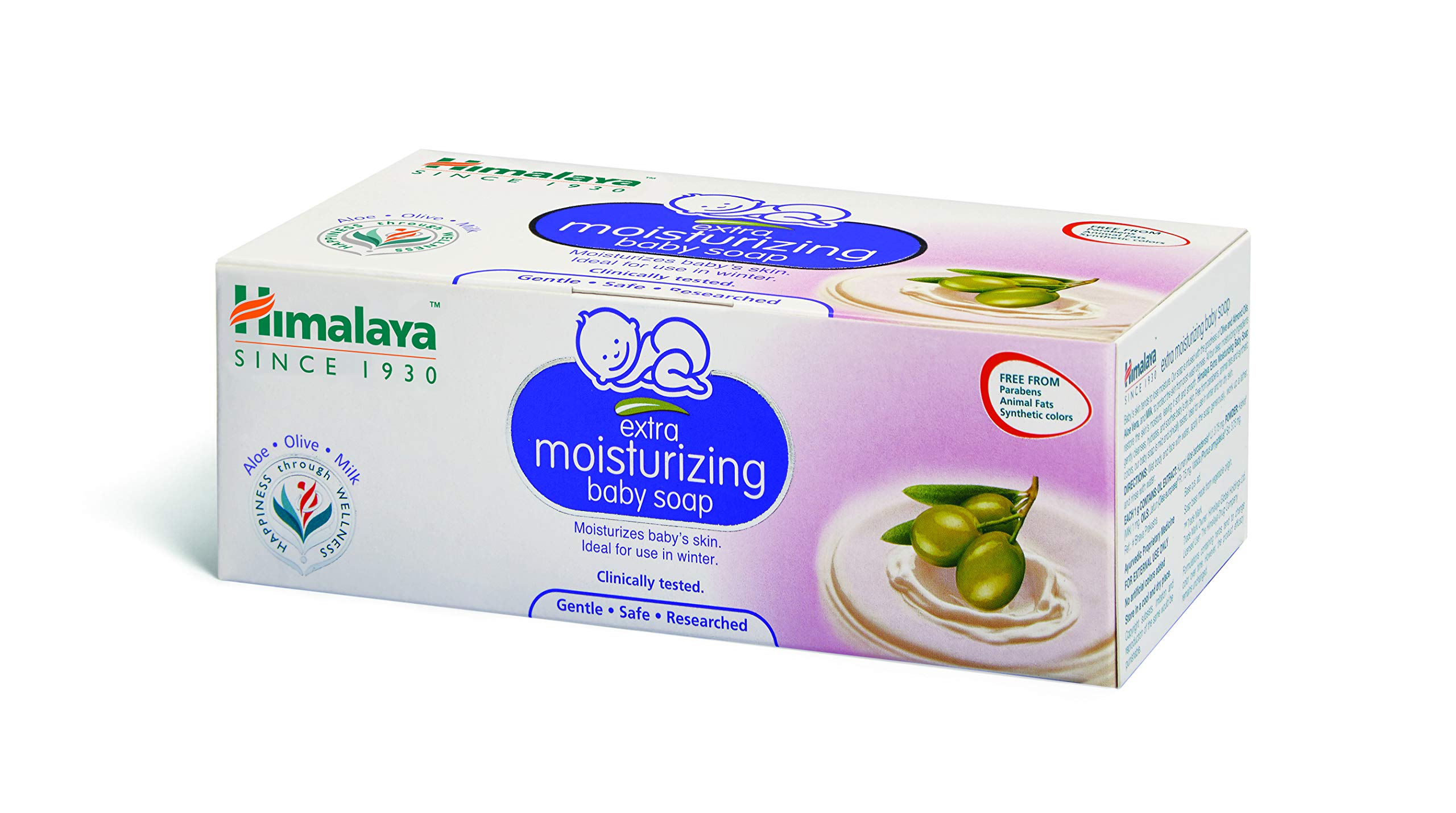 himalaya extra moisturizing baby soap 75g