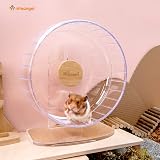 Niteangel Super Silent 10-Inch Hamster Wheel Adjustable Stand Medium Transparent view 5