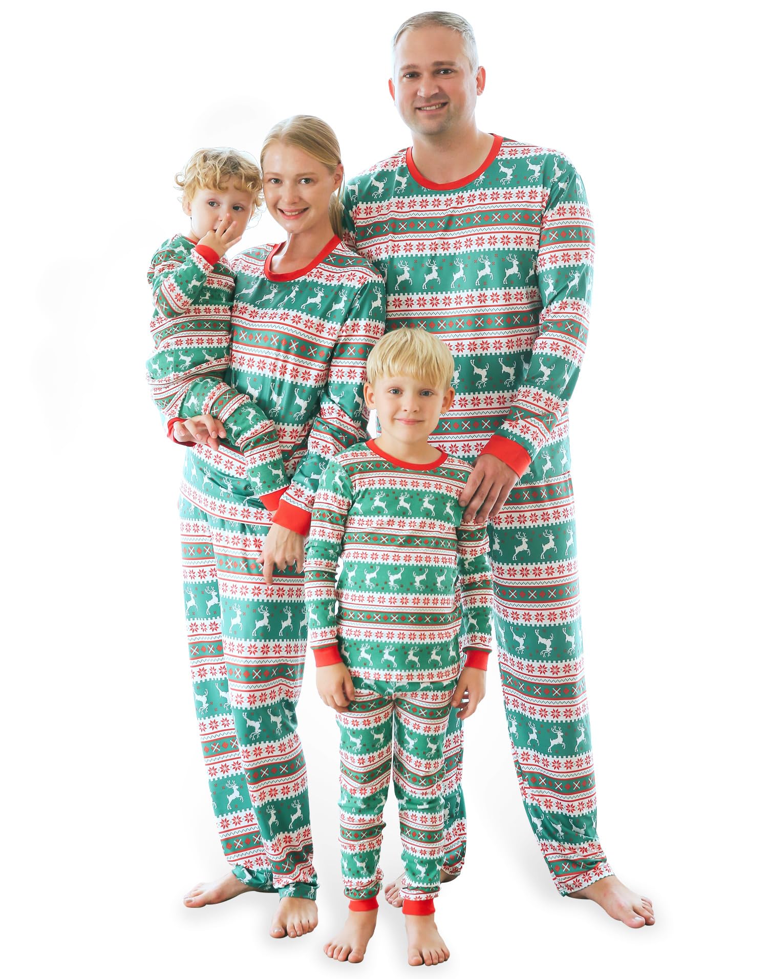 Vaenait Matching Christmas Pajamas For Family Xmas Pjs Matching Sets Noel-Greenred Dad M Image