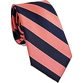 ZENXUS Striped Ties for Men, 3 inch Regular Ties with Stripes