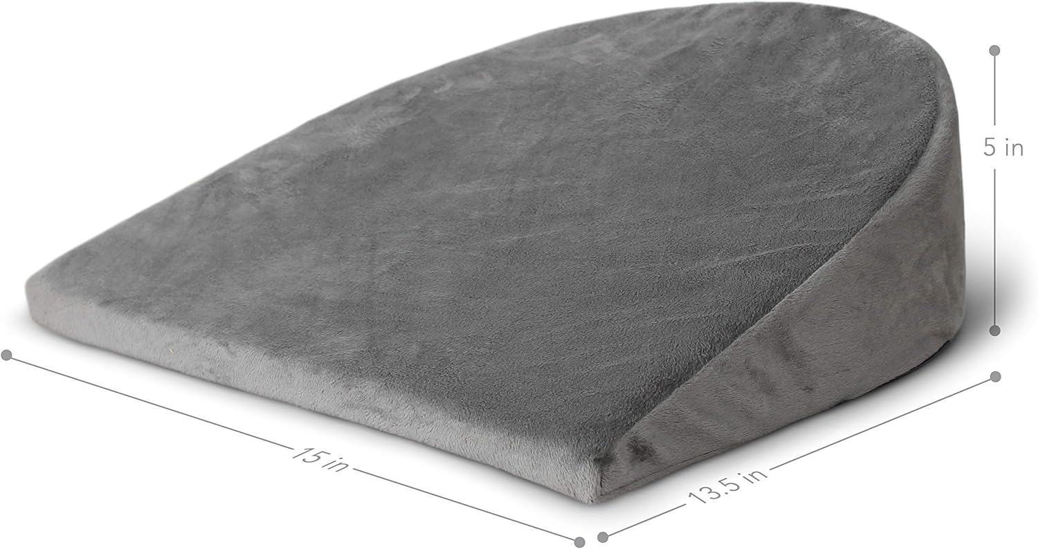 EKLO MommyWedge Pregnancy Wedge Pillow - Memory Foam Maternity Support for Back, Belly, Knees - Includes Soft Velvet Cover: Home & Kitchen
