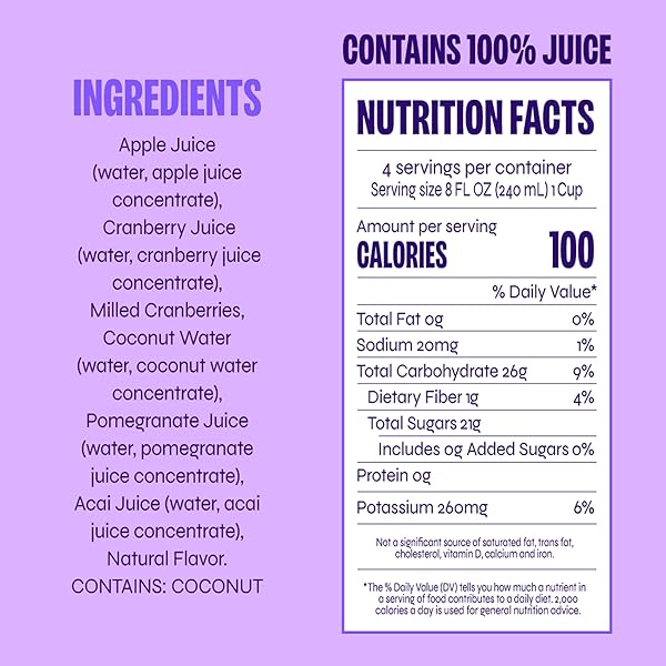 REVL FRUITS BERRY WILD CRANBERRY, POMEGRANATE, ACAI FLAVORED 32 FL OZ