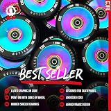 CORE Hollow Stunt Scooter Wheel 110mm ABEC 9 Bearings Black NeoChrome view 2