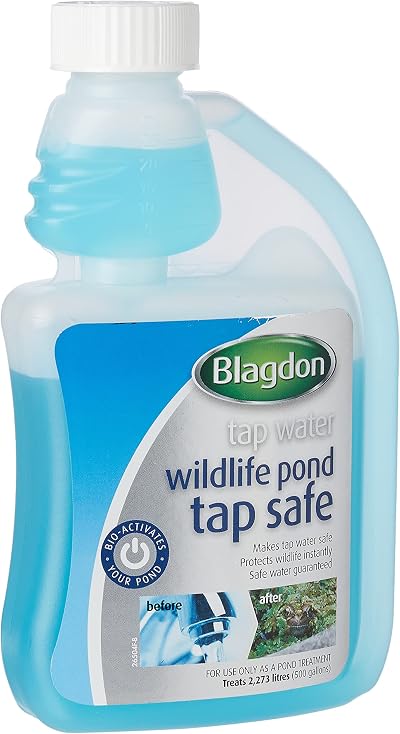Blagdon Natural Wildlife Pond Tap Safe 250ml Removes Chlorine 2273L