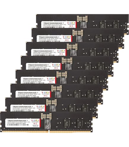 V-Color DDR5-6000 16GBx2枚 合計32GB EXPOメモリ V-Color DDR5 128GB (32GBx4) 6000MHz CL32 4Gx4 1Rx4 OC R-DIMM