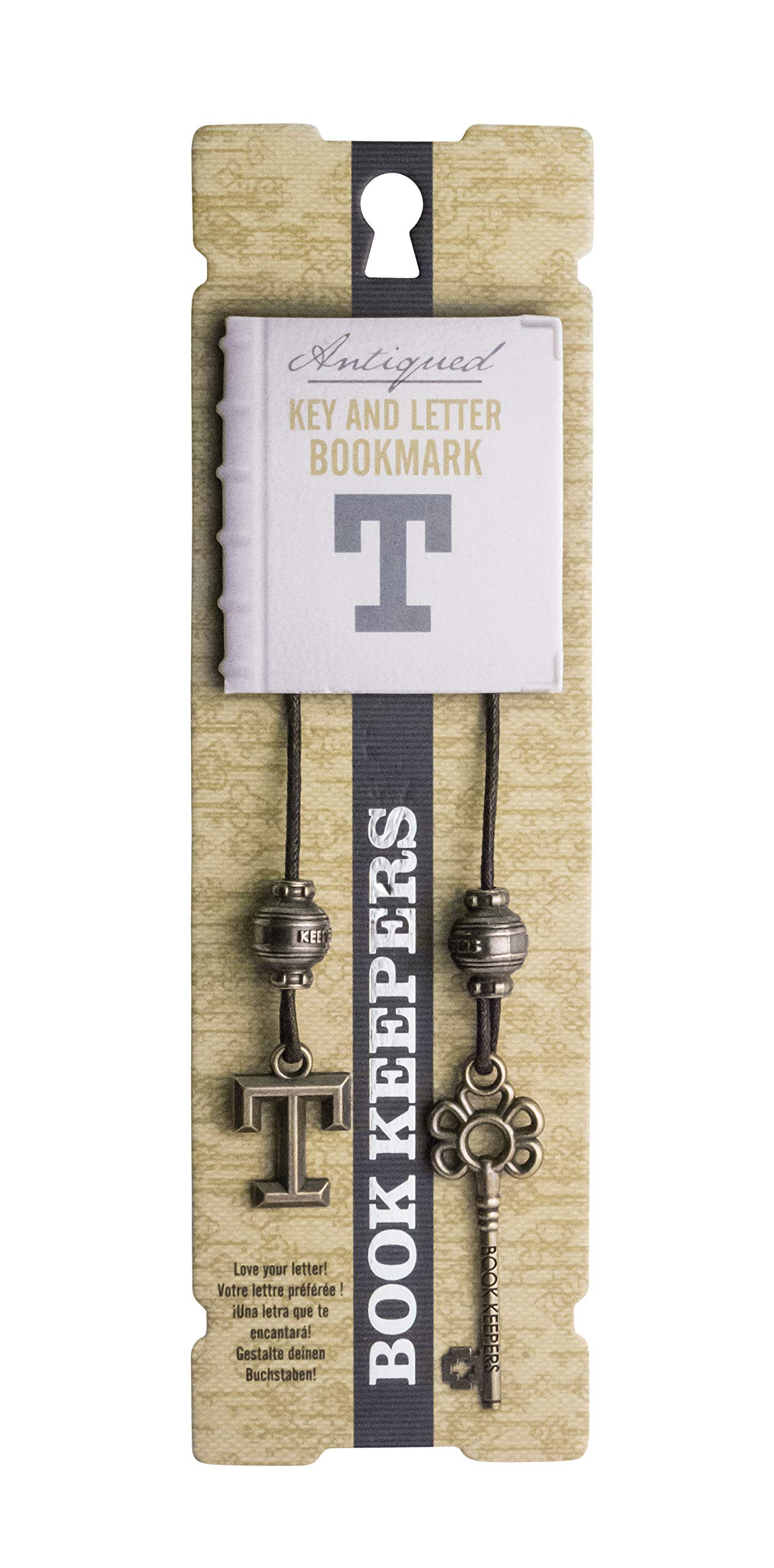 IF Book Keepers Personalised Bookmark - Letter T