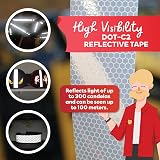 XFasten Reflective Tape White and Silver 2 in x 5 yd High Intensity DOT-C2 view 3
