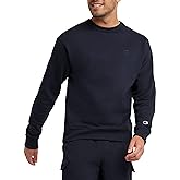 Champion Men's Crewneck Fleece Sweatshirt, Standard Fit, Midweight, C Logo, Available in Regular and Big & Tall, Navy - C Logo, Large Tall