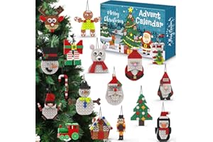 HARDWIND Advent Calendar 2025 Kids – 24 Days Christmas Ornaments Building Blocks for Boys Girls Ages 4, 5, 6-12, Fun Building Bricks Advent Toys for Christmas Party Favors, Stocking Stuffers, Holiday Gifts