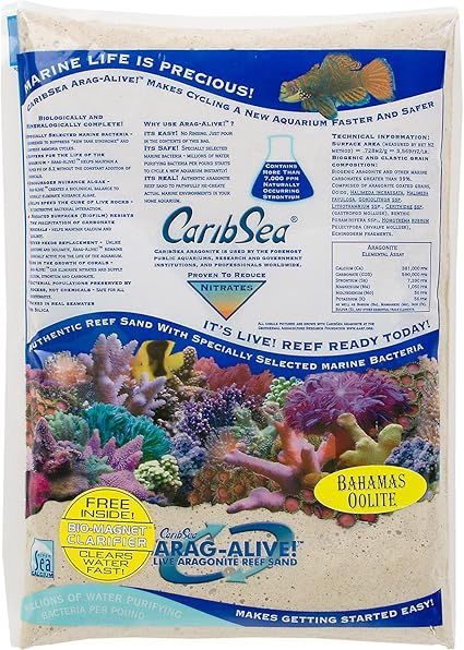 Amazon Com Carib Sea Arag Alive Substrate Hawaiian Black 20 Lb