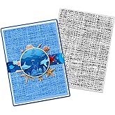 Hying Fog Plaid Plastic Embossing Folders for Card Making, 3D Textured Stripes Embossing Folder DIY Craft Template Irregular