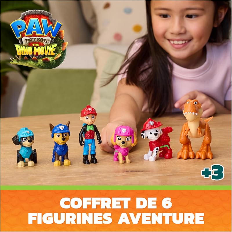 - Pat Patrouille Le Film Mission Dino - Figurines - Jouet Enfant