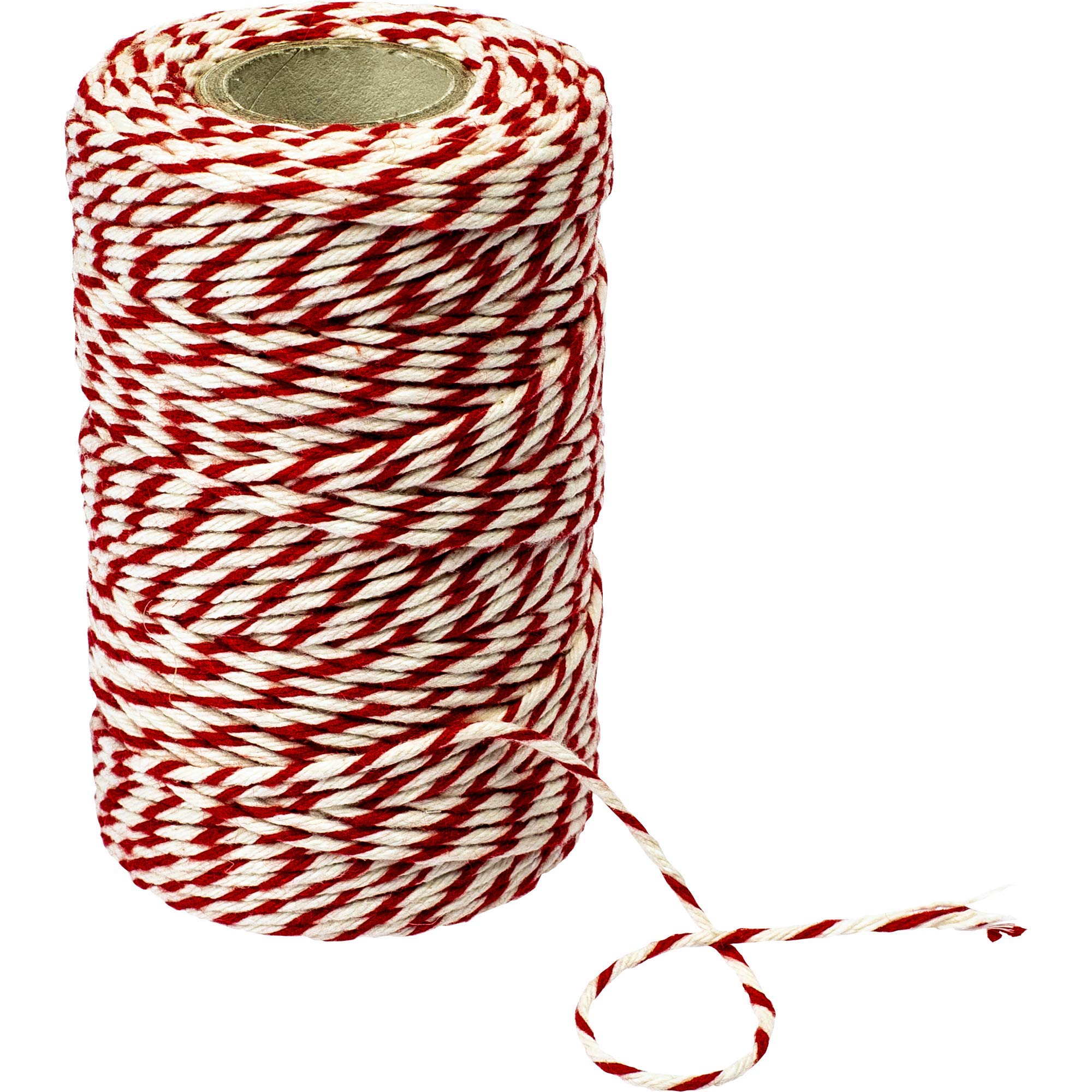 Browin 310205 Cotton Twine/String for Meat Tying, 50 Meter Length, Red/White, 100 g