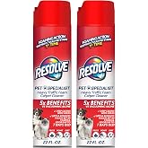 Resolve Pet Foam Carpet Cleaner Spray, Pet Stain and Odor Remover, 2pack | Clean carpets, Foaming actions destroys tough stains first time. Safe for use around pets when used as directed. 2 pack