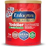 Enfagrow Premium Toddler Milk Nutritional Drink, Vanilla, 32 Oz | Brain Building DHA, Protein and Iron, Digestive Health &amp; Immune Support, Toddler Drink, Made with real milk, Non-GMO
