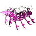 SWATOM Pink Flamingo Bottle Opener Keychain Beer Openers Key Ring Accessories for Gift Wedding Party