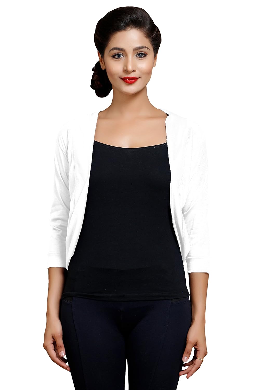goodtry women's shrug-white