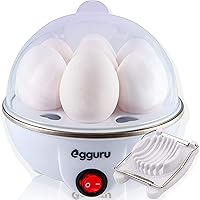 Egguru Electric Egg Cooker Boiler Maker Soft, Medium or Hard Boil, 7 Egg Capacity noise free technology Automatic Shut…