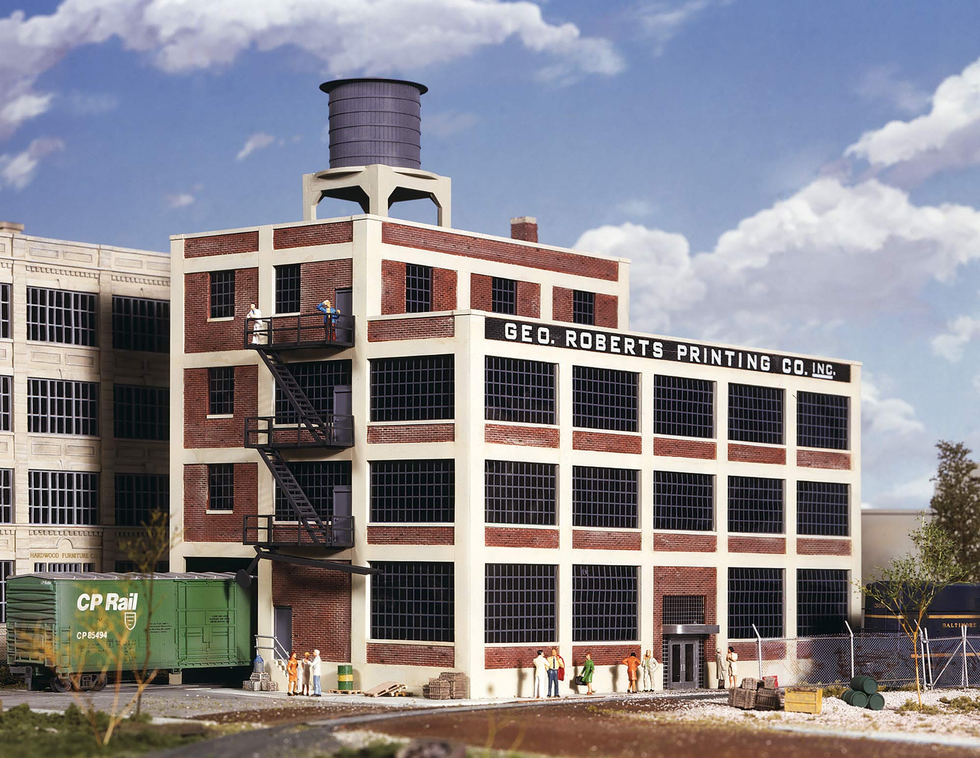 Walthers Cornerstone 933-3046 George Robert Printing House Model Railway Accessories