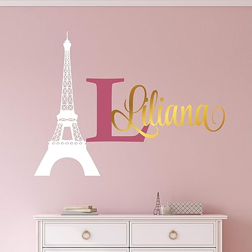 Amazon Com Paris Name Wall Decal Custom Name Paris Decal Girls Name Decal Personalized Name Paris Wall Decal Nursery Decal Girls Room Decal Handmade