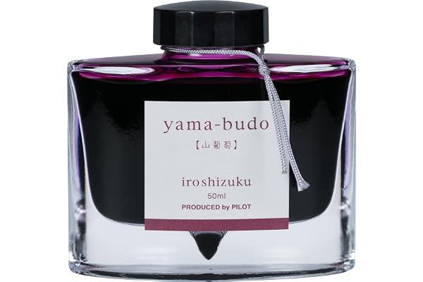 Pilot Iroshizuku Bottled Fountain Pen Ink, Yama-Budo, Crimson Glory Vine, Purple Red -69217