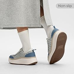 AIRHAS Women Espadrille Platform Sneakers Chunky
