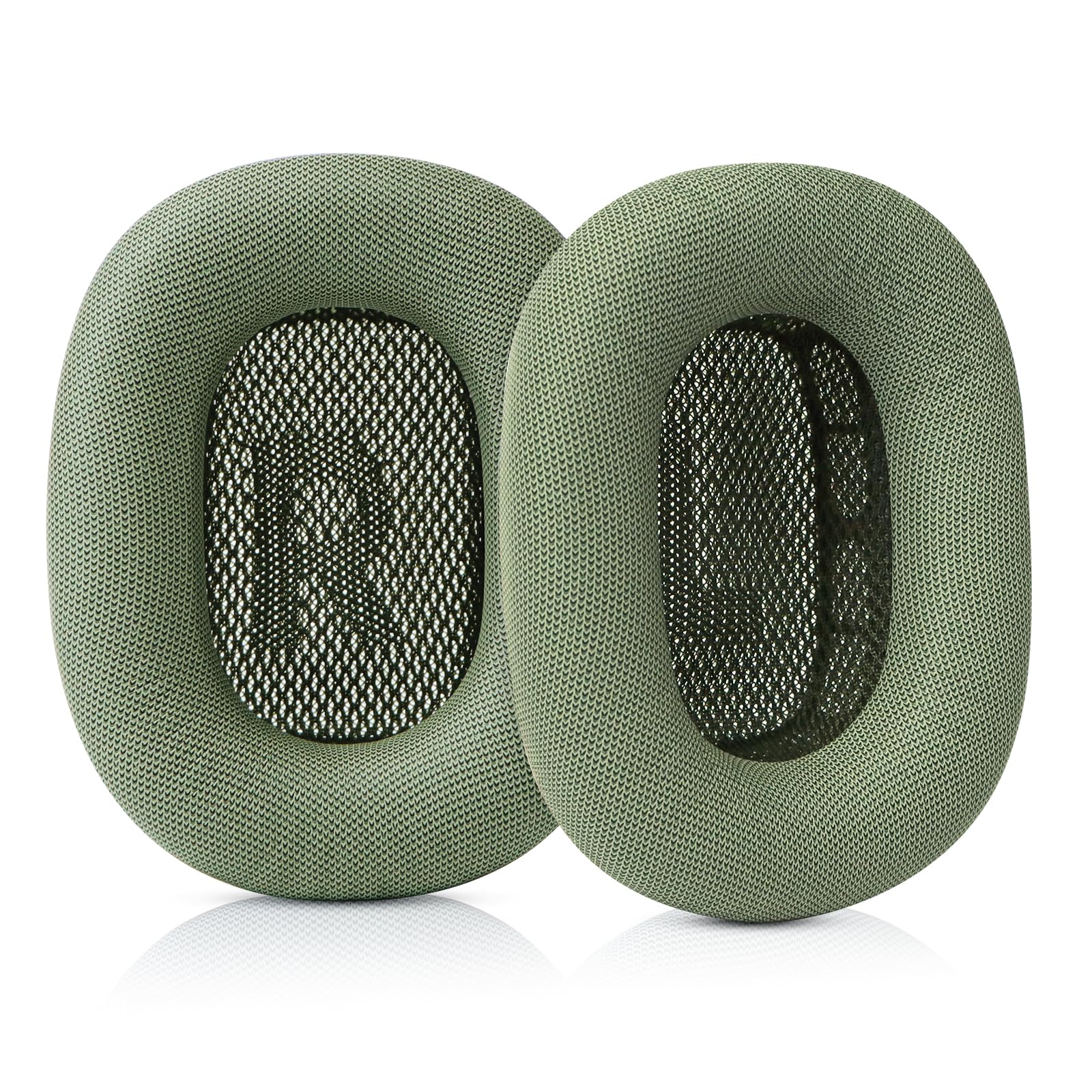 SINOWO Ear Pads for Apple AirPods Max Earphones Replacement Leather Ear Pads Sweatproof with Magnet, Protein Leather and Memory Foam (Green)