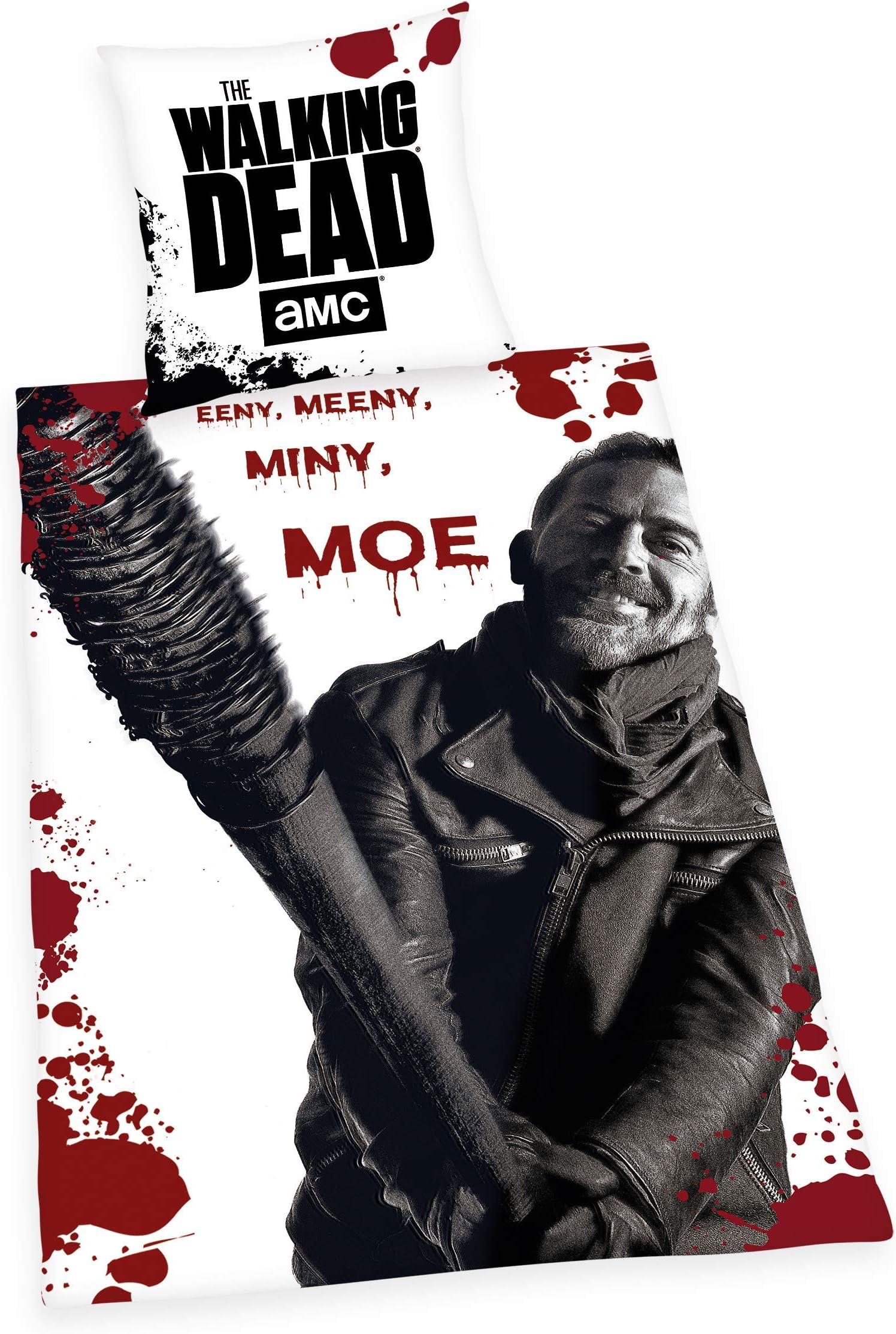 Herding THE WALKING DEAD Bedding Set, Reversible Motif, Duvet Cover 135 x 200 cm, Pillow Case 80 x 80 cm, Cotton/Renforcé