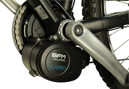 SFM E-Bike Pedelec Umbausatz DU250 Mittelmotor inkl. Li-Ionen Akku am Unterrohr (Rücktritt mit ...