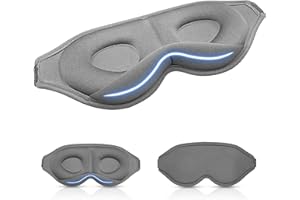 FIONSUN Sleep Mask, 3D Soft and Comfortable Night Eye Mask for Men Women, Eye Blinder for Side Sleeper Travel/Sleeping/Shift 