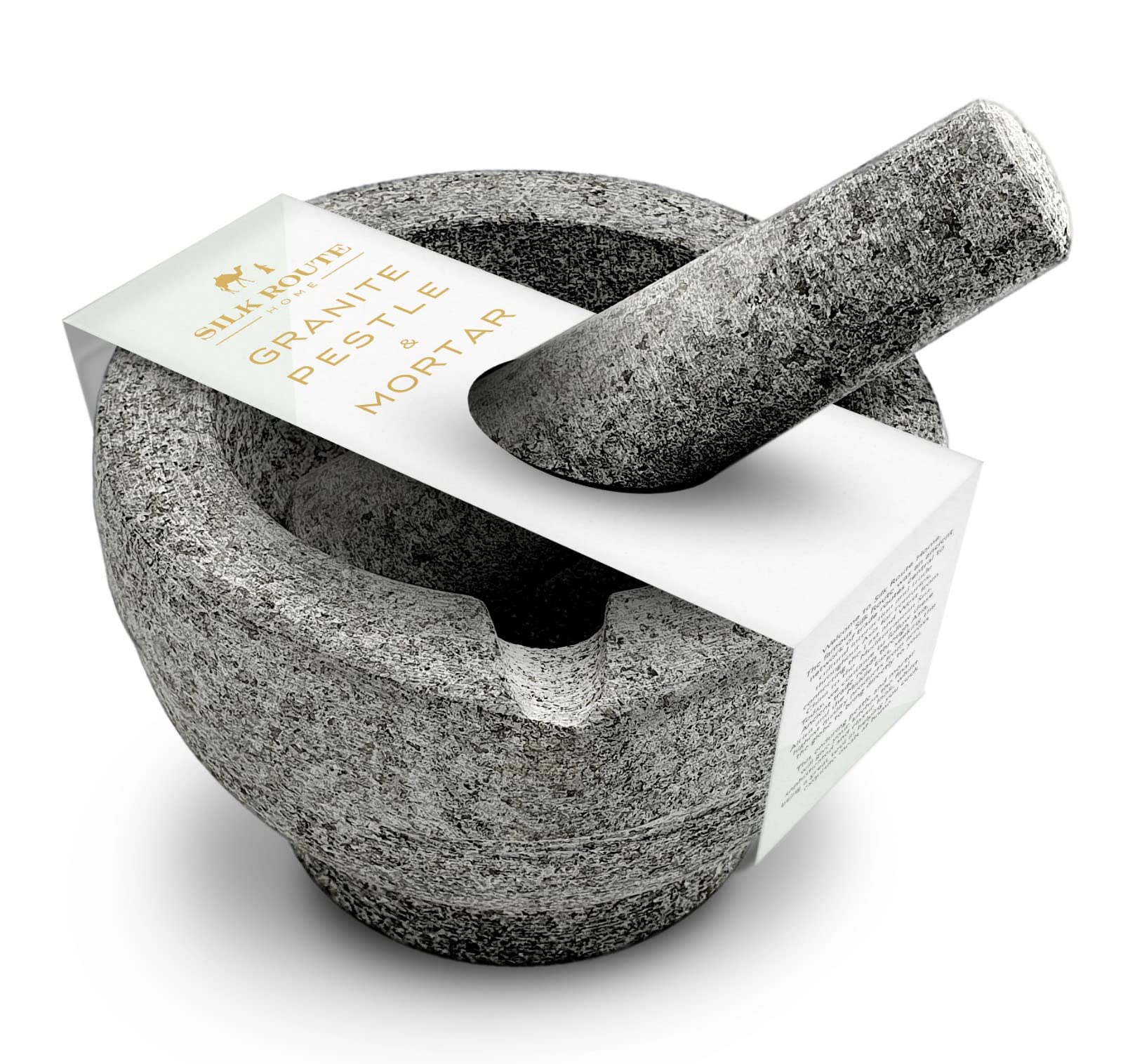 Silk Route Home Classic Granite Pestle & Mortar With Spout