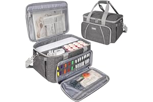 AHIBIO Carrying Case Compatible with Cricut Joy Xtra Smart Cutting Machine, Protable Travel Bag Fit for Cricut Joy Xtra Extra Accessories and Supplies (Bag Only) (Gray)