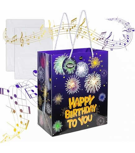 Amazon.com: STELLR GIFTS Happy Birthday Bag – Musical Light-Up