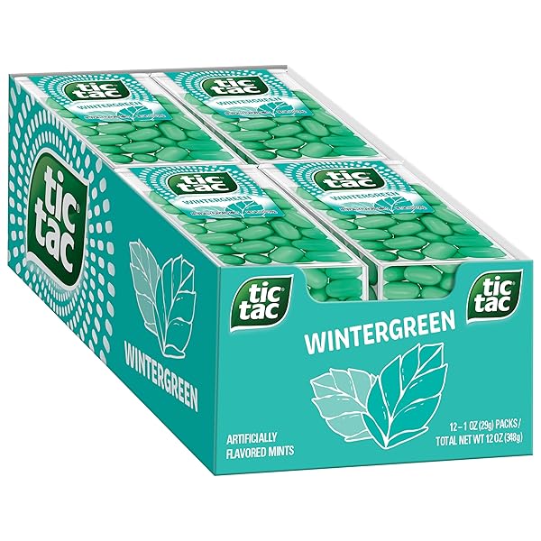 TIC TAC WINTERGREEN BREATH MINTS, BULK 12 PACK,...