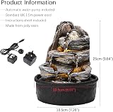 BTGGG Indoor Fountains Rolling Ball LED Light 20.5x20.5x25cm 3 Pin UK Plug view 5