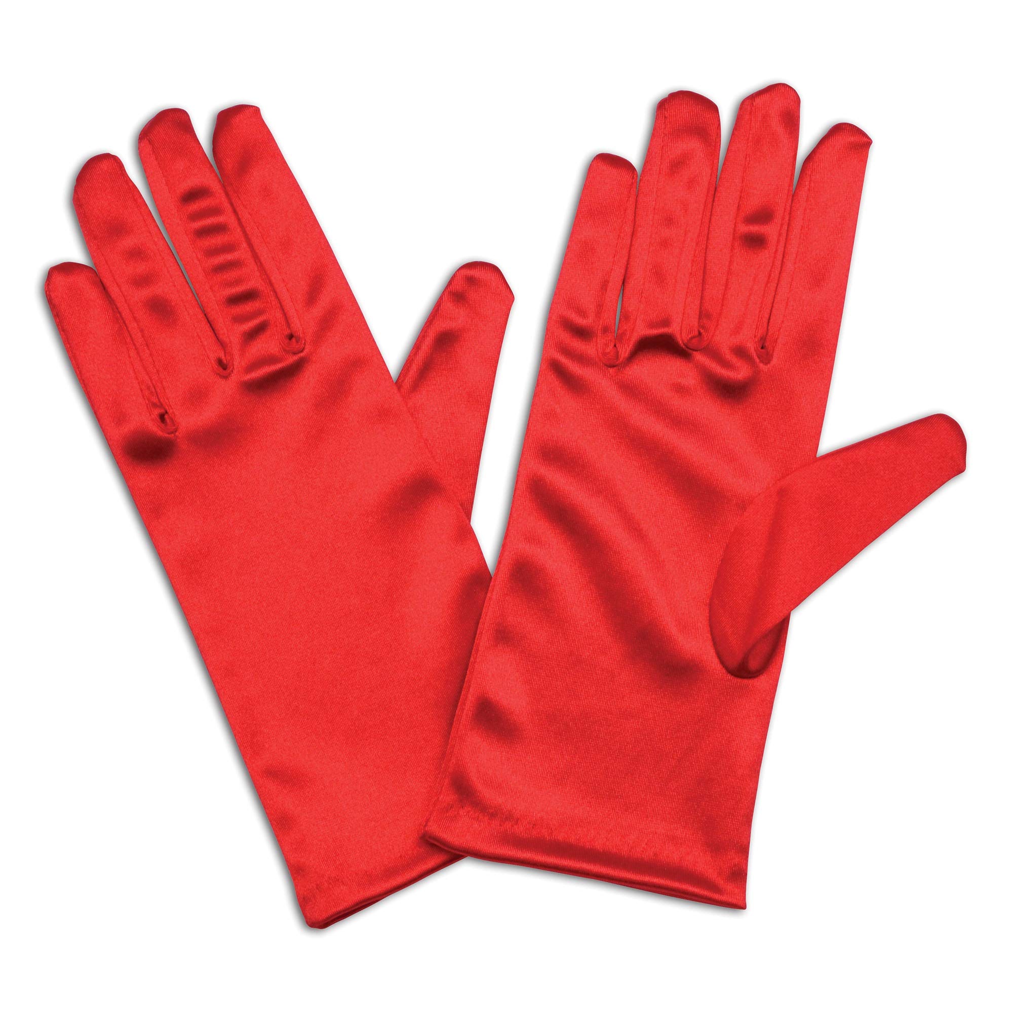 Bristol Novelty Ba336 Gloves Satin 9" Red, Womens, One Size