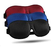 LKY DIGITAL Sleep Mask for Side Sleeper 3 Pack, Blackout 3D Eye Mask | Zero Eye Pressure, Super Lightweight, Adjustable, Breathable, for Men Women Side/Back/Stomach Sleeping, Travel &amp; Meditation
