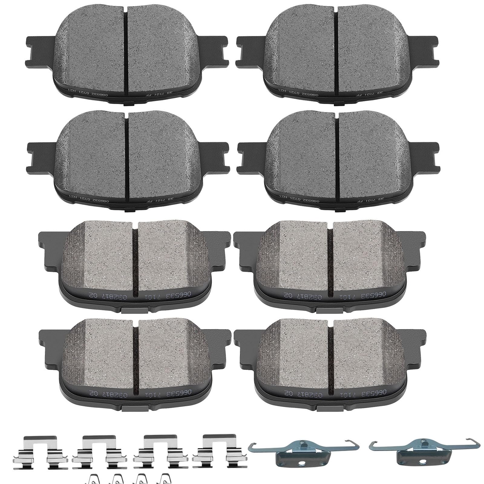 SCITOO D817 D835 Front Rear Ceramic Brake Pads Sets