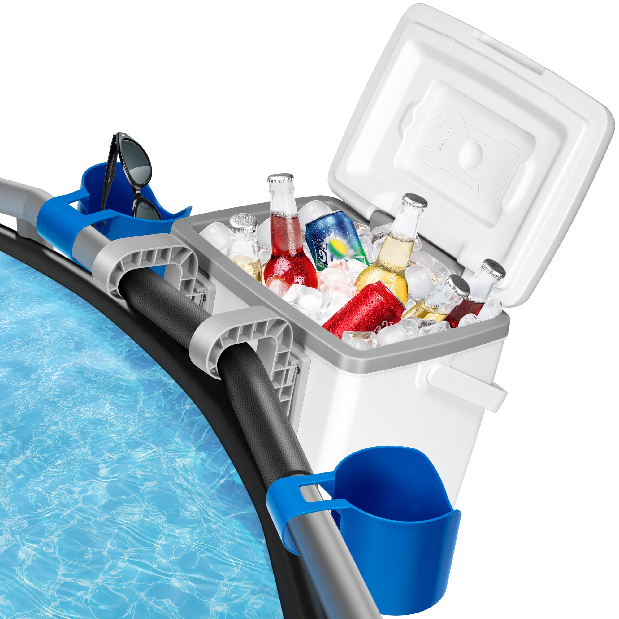 Photo 1 of ****Missing hanging***
13QT Portable Pool Cooler with Handle - Hanging Poolside Design, Insulated Hard Cooler for Above-Ground Pools, Keeps Drinks Cold Up to 3 Days, Great for Pool Party, Fishing, Camping, Beach