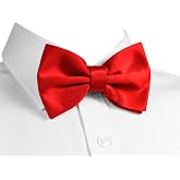 trilece Bow Ties for Men - Men's Solid Pretied Bowties for Formal Wear - Adjustable Bow Tie - Bow ties for Woman