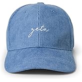 Sorority Shop Zeta Tau Alpha Baseball Cap - Embroidered Logo, Soft Corduroy Blue