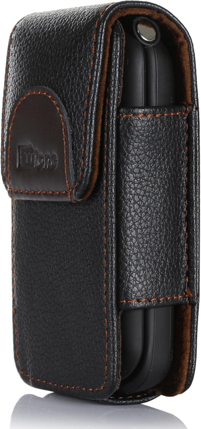 TTfone Premium Holster Case Impact Resistant with belt clip Big Button Mobile Phones (TTCF4 Star TT300), black/silver - Image 4