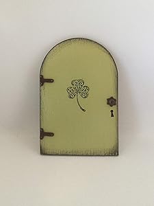 Irish Fairy Door, Fairy Garden, Garden Decoration, St. Patricks Day, Green, Gifts for Her, Birthday, Mothers Day, Clover