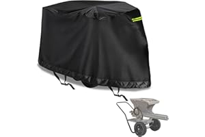 Concrete Mixer Cover - Heavy Duty 600D PU All-Weather Protective Cover for Large Cement/Mud Mixers, Universal Fit up to 68.1"